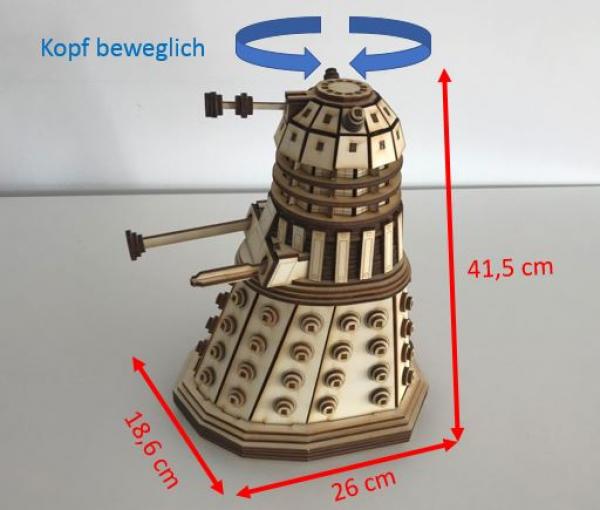 Dr. Who - Dalek XXL 3D Modell Abmessungen